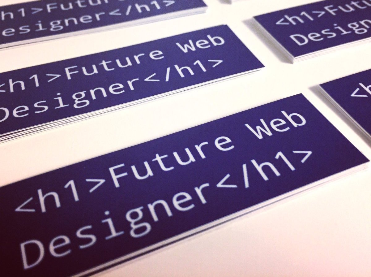 Future web designer stickers