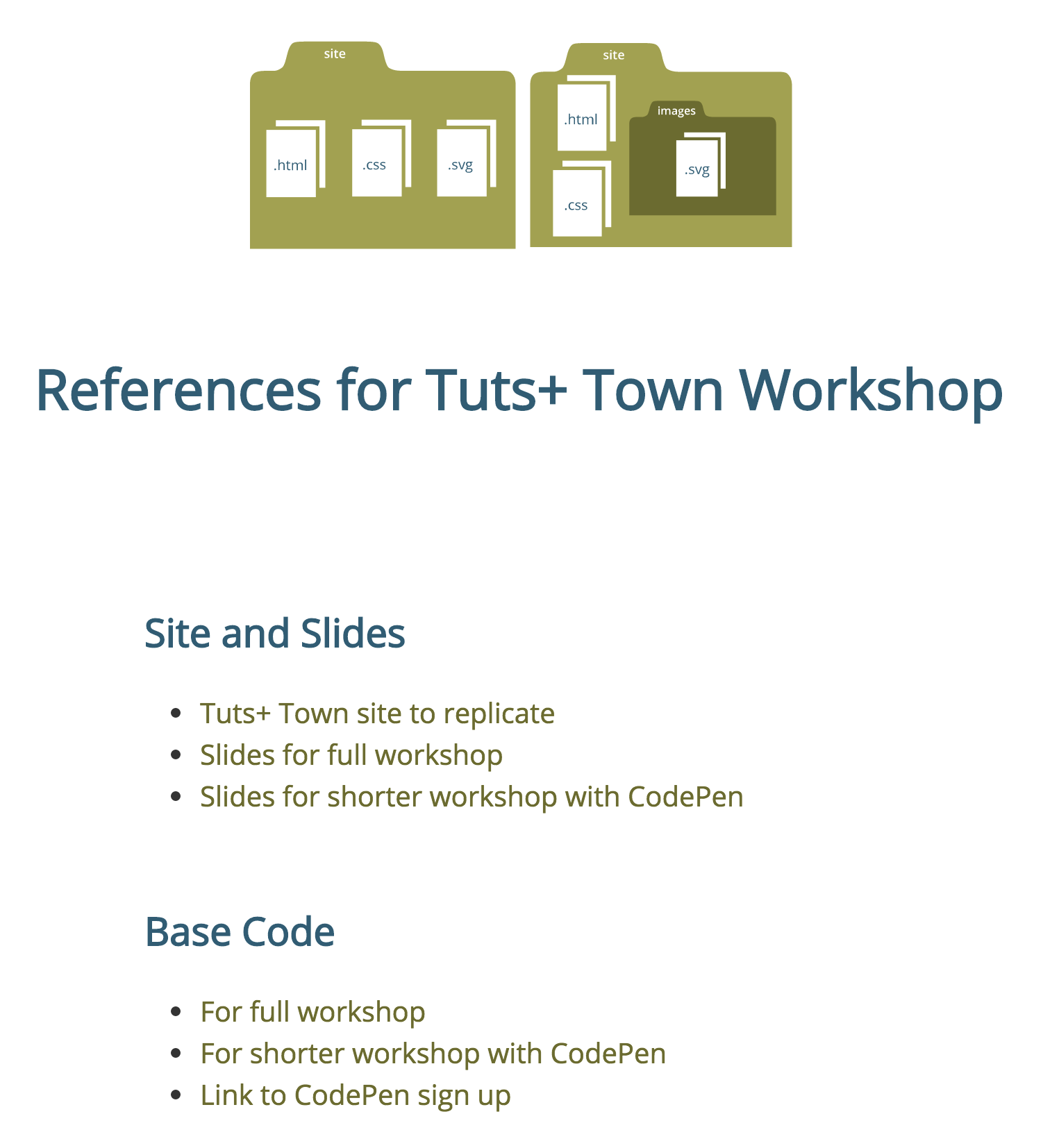 Screenshot of Tuts Town reference site