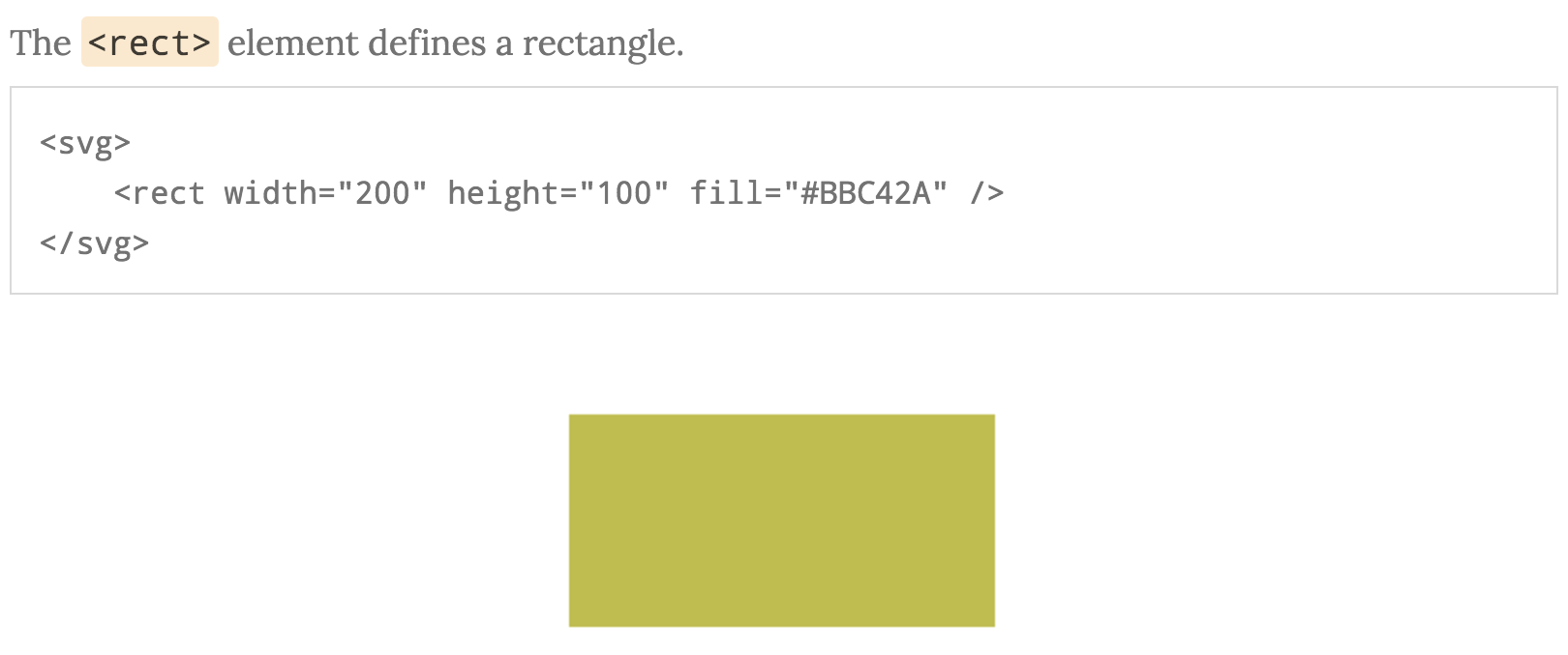 Screenshot SVG rectangle code