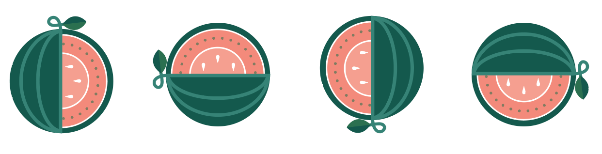 Watermelon illustrations