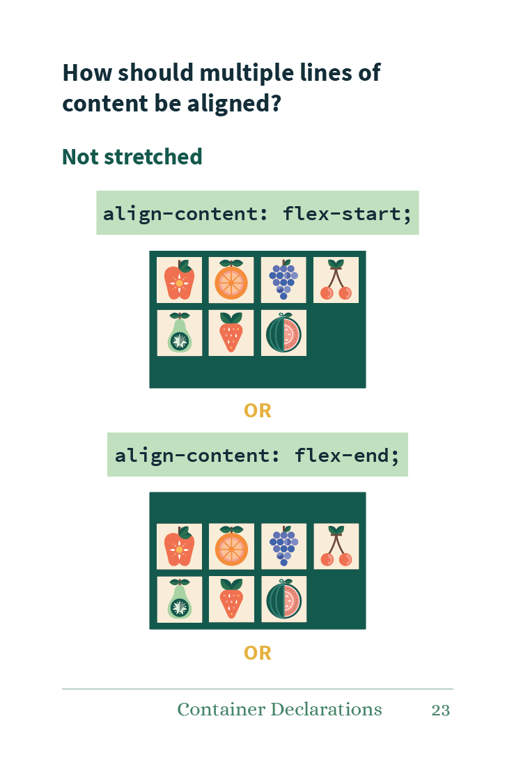 Preview of align-content values